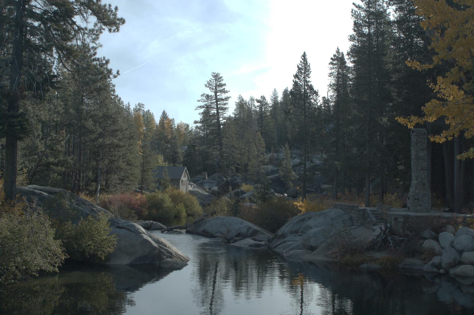 [Fall colors and Sierra creek]