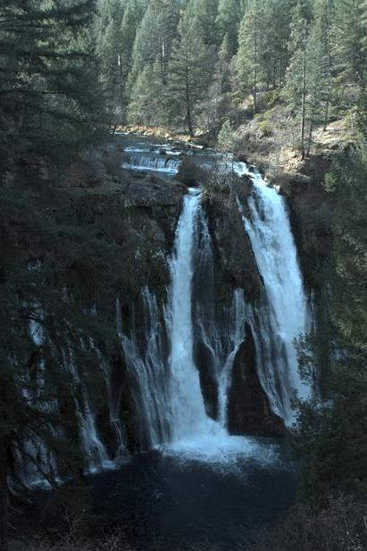 [Burney Falls from the
tourist side]