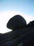 [Boulder and sky]