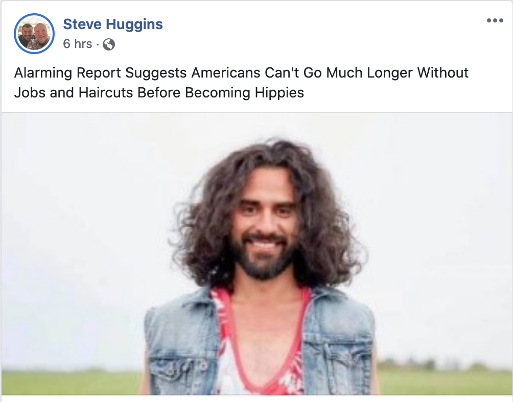 Alarming Report Suggests Americans Can't Go Much Longer Without Jobs and Haircuts Before Becoming Hippies