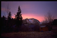 [Town of June Lake from hotel window]