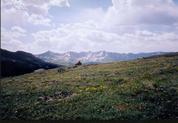 [A mountain view from Kokomo Pass]