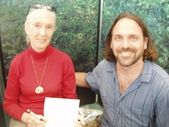 [Eric Wolf with Jane Goodall at the 2005 ESRI UC]