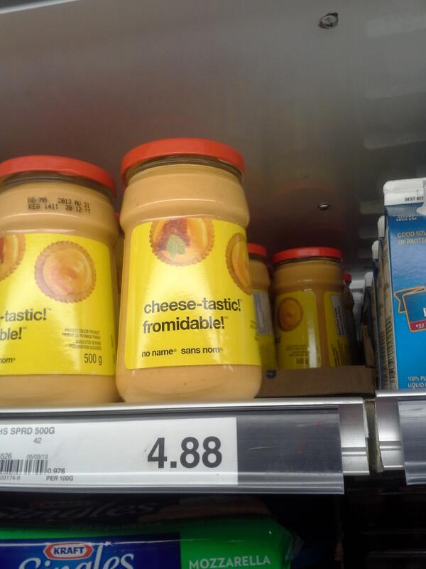 [Cheese-Tastic spread, aka Fromidable, from brand name San Nom]