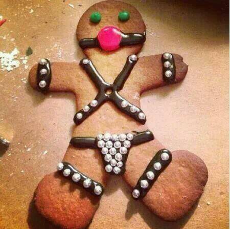 [Bondage gingerbread man]